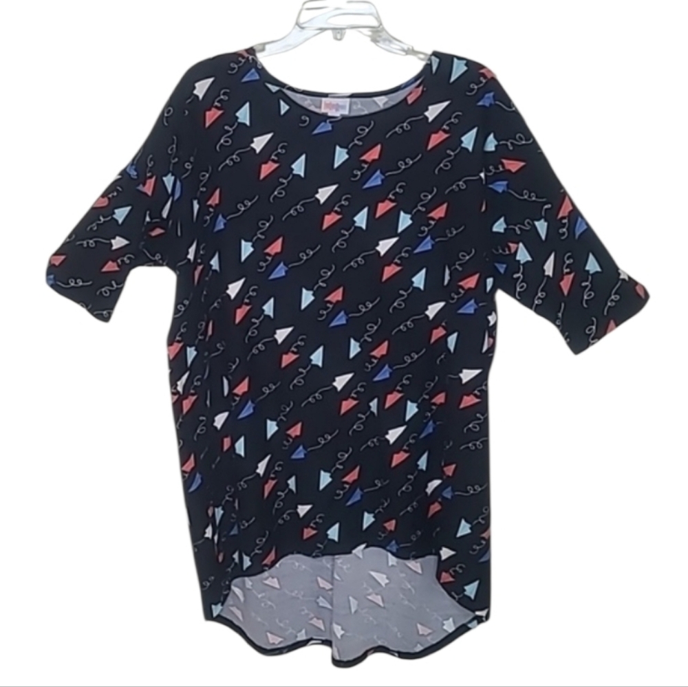 LuLaRoe Irma Short Sleeve Tunic Top